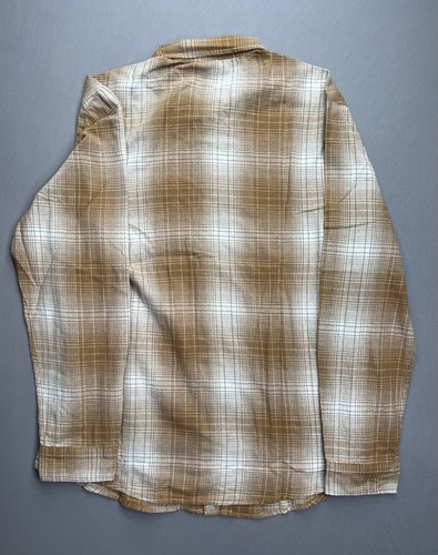 Camicia RVCA Cruz manica lunga con bottoni in flanella rame ombra a quadri uomo taglia XL - Foto 2 di 3