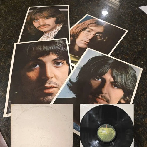 THE BEATLES White Album Vinyl 2LP comes with Poster  & Photos SWBO-101
