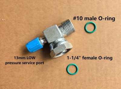 A/C Adapter #10 Male  Insert O-ring   1-1/4'' Female Tube O-ring w/ 13mm Port LOW