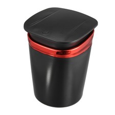 Universale Auto Posacenere Sigarettes Cilindro con LED Luce Plastica Rosso
