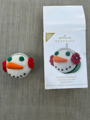 Hallmark NEW 2012 Season's Treatings Special Edition Christmas Cupcakes Ornament
