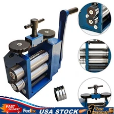 Manual Combination Rolling Mill Machine Jewelry Metal Tools Equipments NEW 75mm