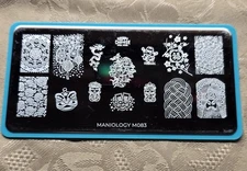 HTF M083 Maniology Nail Stamp Plate Chinese Lunar Calendar New Year Dragon