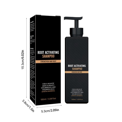 5X Shampoo Spartano, Shampoo Attivatore Radice di Spartano, Shampoo Ricremento Capelli Naturali - Foto 11 di 17