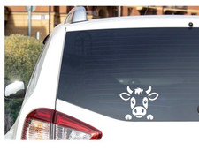 Cute Peeking Cow Car Truck Van Window Vinyl Decal Farmer Funny Cute Peeking Cow Car Truck Van Window Vinyl Decal Farmer Funny