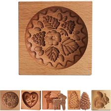 Wooden Cookie Moulds for Bakin…