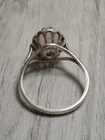 Vintage Sterling Silver Rose Quartz Gemstone Ring Size P 1/2