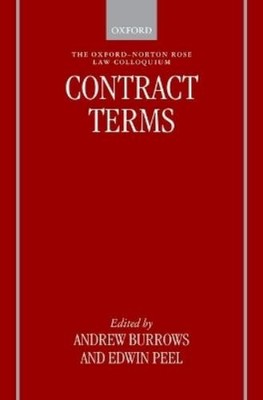 Edwin Peel Andrews Burrows Contract Terms (Hardback) (UK IMPORT)