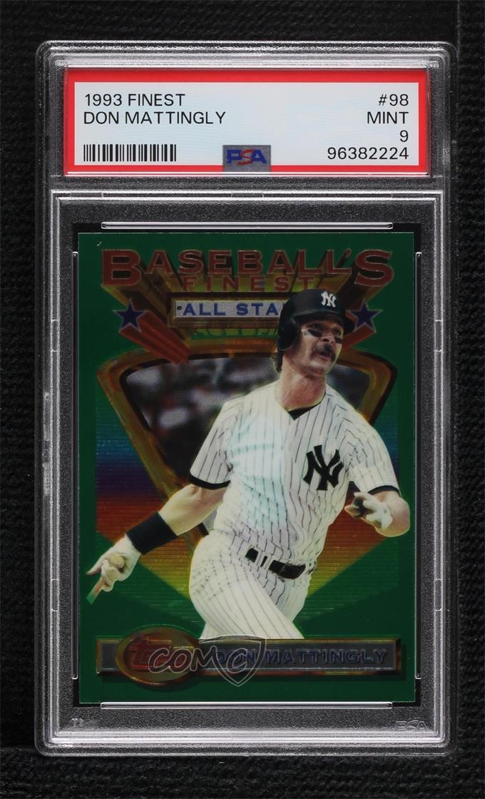 1993 Topps Finest Baseball's Finest All-Stars Don Mattingly #98 PSA 9 MINT 0nr3
