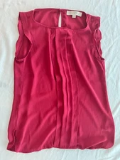 Brand New - Women Blouse Loft Sleeveless Modern Pink - Ann Taylor Loft - Size XS