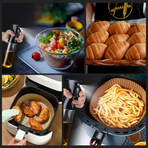 GRIFEMA Spruzzino Olio per Friggitrice Ad Aria 300Ml - Spray Da Cucina Plastica - Foto 6 di 7