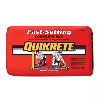 #ad 50 lb. Fast Setting Concrete Mix $15.42
