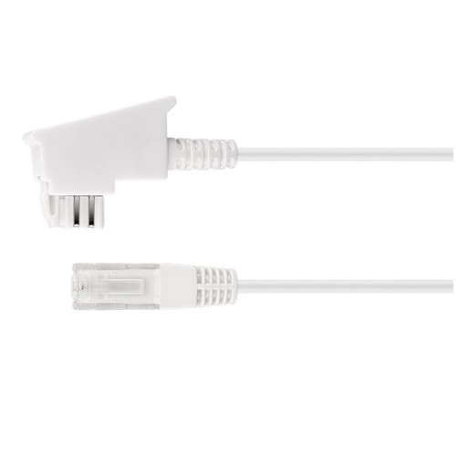 Câble routeur DSL 15m pour FritzBox EasyBox Speedport IP TAE téléphone Internet blanc - Photo 1/7