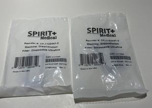 Lot Of 2 Spirit Medical CF-1122447-2 Ultrafine Disposable Filter