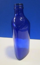 8" Tall - Cobalt Blue - Triangular - Norwich Medicine Bottle - No Chips