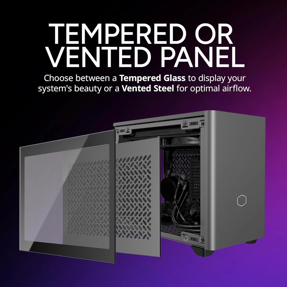 Cooler Master NR200P MAX V2 Mini-ITX PC SFF Case  Top-Mount 280mm AIO w/850W PSU - Image 4 of 4