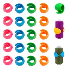 100pcs 4 Colors Thread Spool Huggers Silicone Bobbin Spool Savers No Loose En...