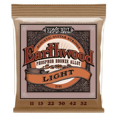 Ernie Ball EB2148 11-52 Earthwood Phosphor Bronze Super Slinky