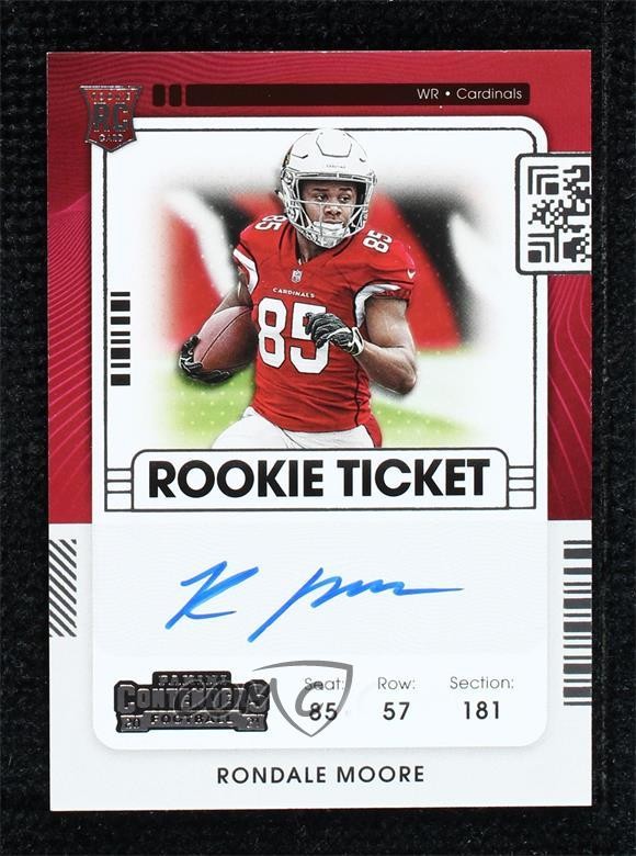 2021 Panini Contenders Rookie Ticket RPS Rondale Moore #116 Rookie Auto RC