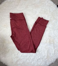 Aerie Chill.Play.Move. Women's Maroon Heathered Athletic Leggings with Pockets