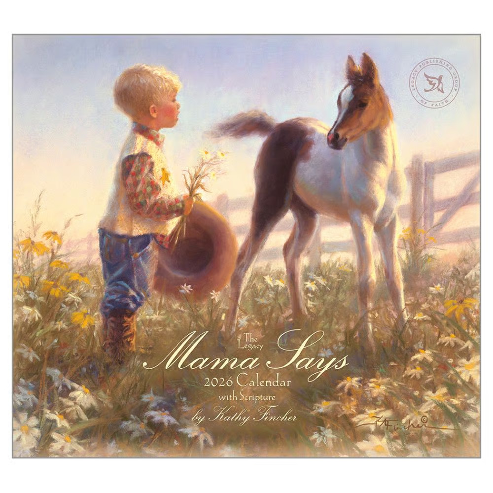 Legacy Publishing Group,  Mama Says by Kathy Fincher 2026 Wall Calendar, 13.38''