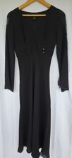 Nicole Miller New York Black Silk Maxi Dress Size 6-8 Great Condition