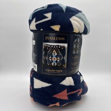 NEW Pendleton Ultra Throw Blanket Big Thunder Geometric 50"x 70" COZY WARM