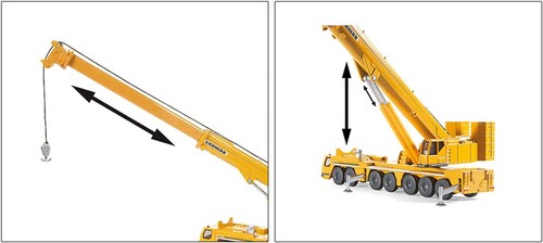 siku 1886, Liebherr Mobile Crane, 1:87, Metal,Plastic, Yellow, Movable parts - Picture 10 of 10