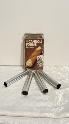 Four Fox Run Cannoli Tinplate Forms Open Box New