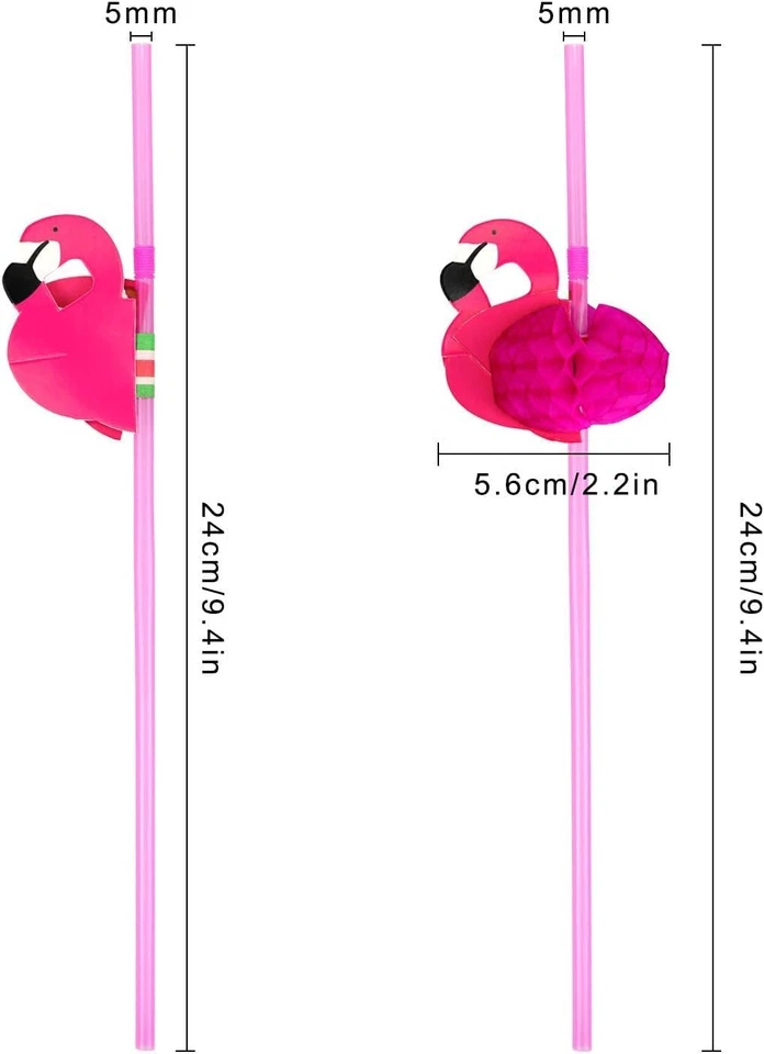 50 piezas pajitas de flamenco pajitas de flamenco pajita de soltera polla flexible Foto 3 de 4