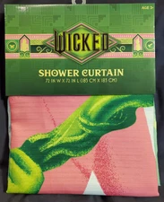 Wicked the Movie Glinda & Elphaba Fabric Shower Curtain