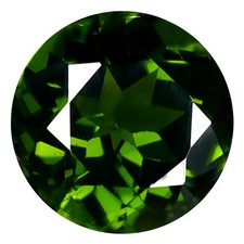 1.87 ct Round 7.79 x 7.77 mm Unheated 100 Natural Green Chrome Diopside