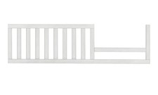 Evolur Andorra Convertible Crib Toddler Guard Rail in Weathered White, Full A...