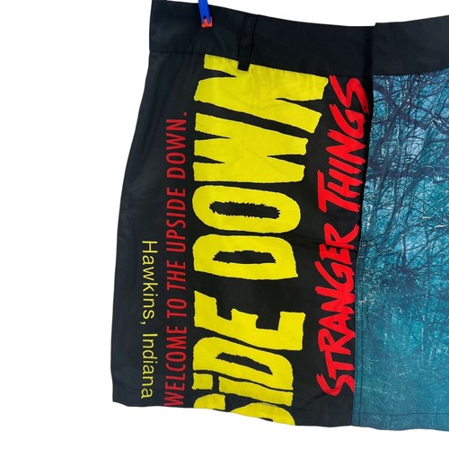 Minifalda Forever 21 Netflix Stranger Things para mujer talla L cremallera bolsillos delanteros traseros - Imagen 4 de 14