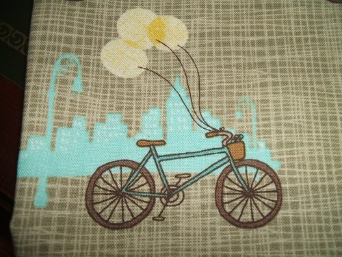 5 Fahrrad Motto Baumwollstoff Fat Quarter Konvolut. bastelzimmer ausräumen. - Bild 5 von 5