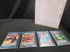 New Sealed Pokemon PLATINUM RISING RIVALS - 4 Booster Pack Art Set