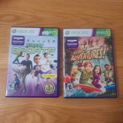 Kinect Sports & Kinect Adventures Xbox 360 Video Games Requires Sensor