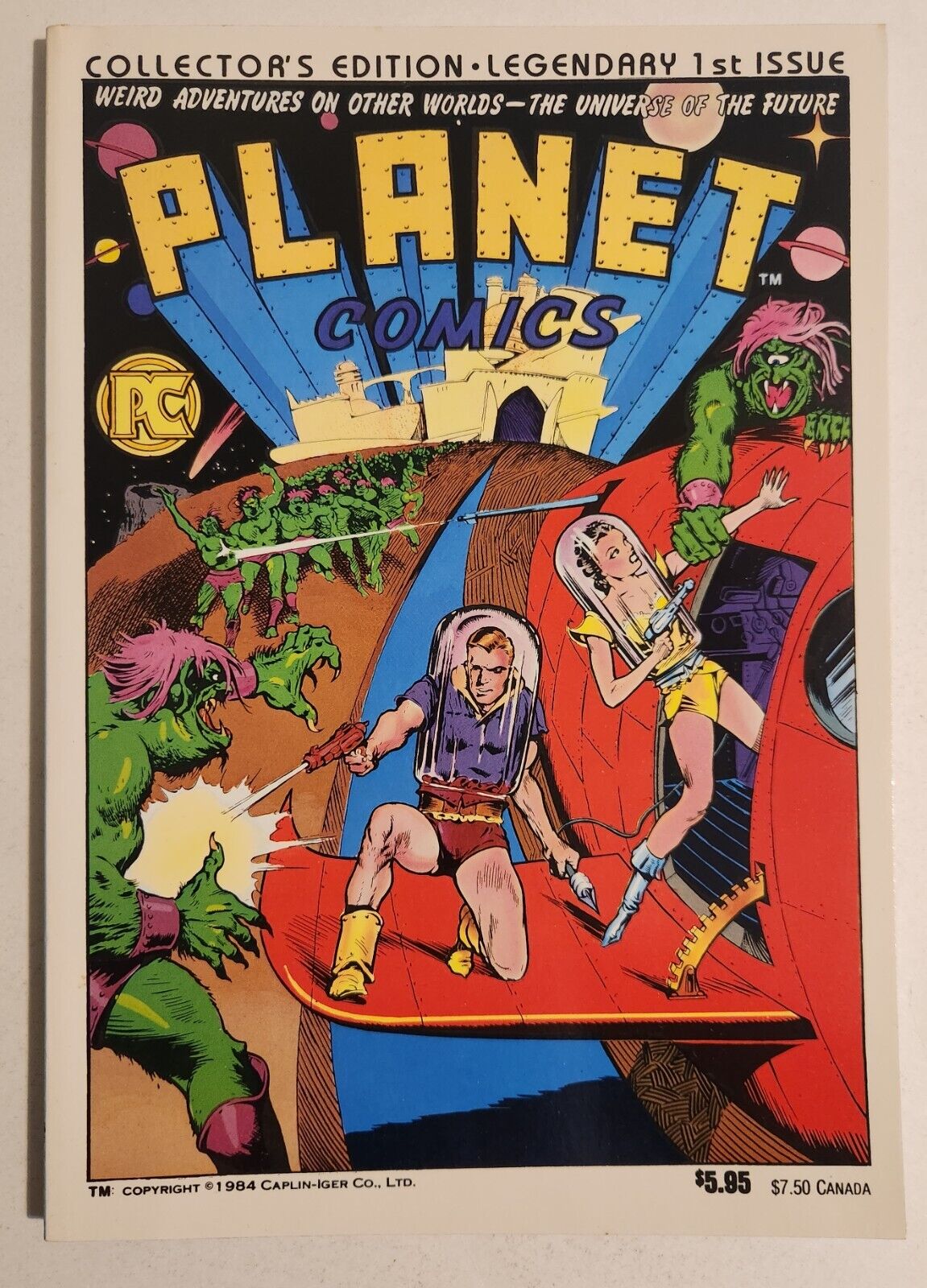 Planet Comics #1 (1984, Blue Dolphin) VF/NM Fiction House Reprints B&W