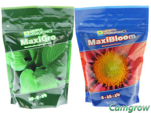 General Hydroponics Maxi Series Feeding Chart