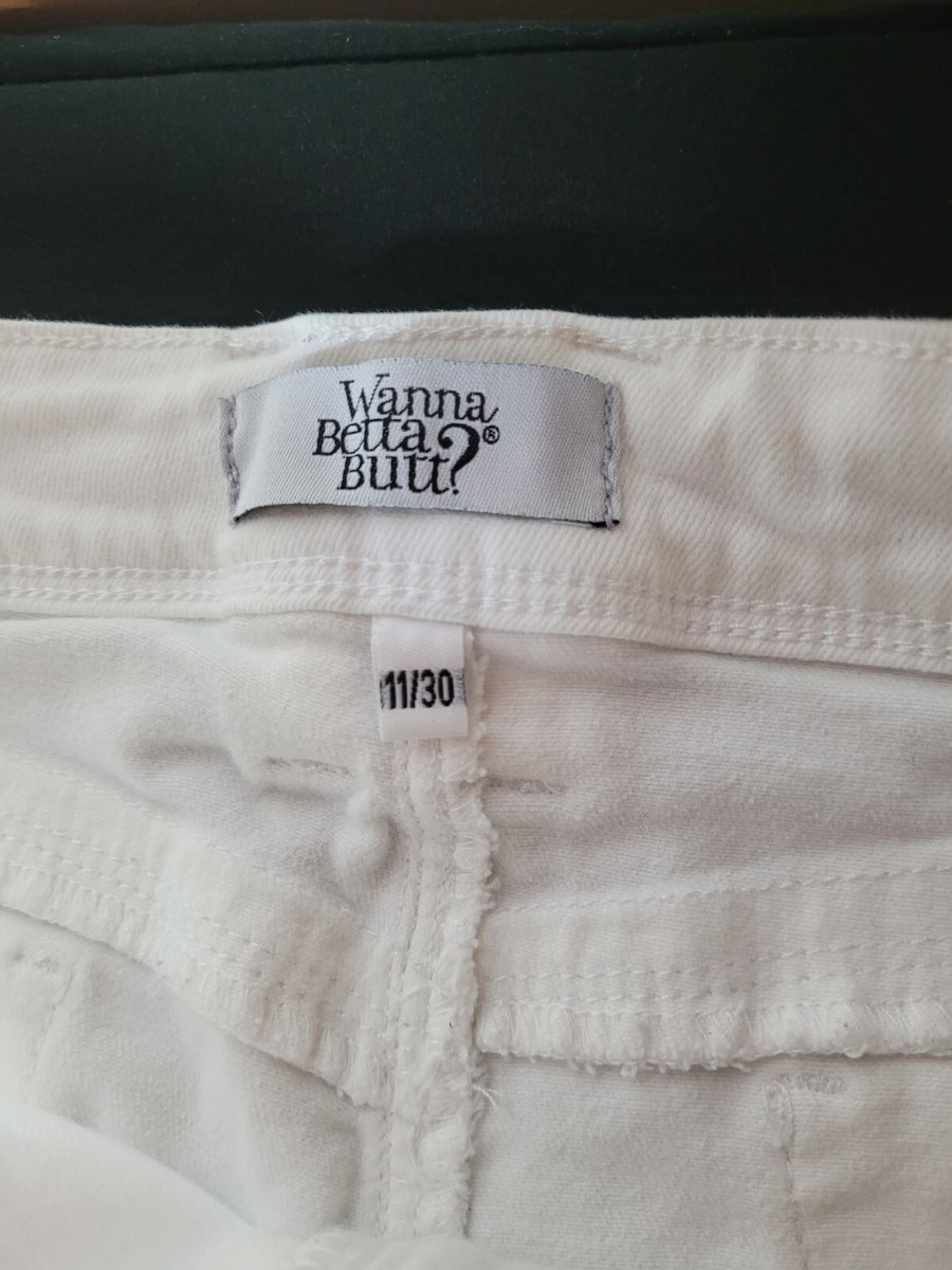 Womens YMI Denim Collection Distressed White Jeans Size 11 Womens YMI Denim Collection Distressed White Jeans Size 11