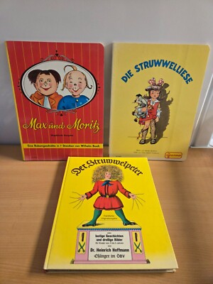 Der Struwwelpeter - Die Struwwelliese - Max und Moritz, 3 Kinderbücher