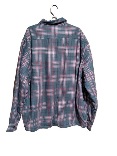 Wrangler Heavy Flannel Shacket Sherpa Lined Fleece Jacket Plaid Mens Sz XXL NWT - 第 2/8 張圖片