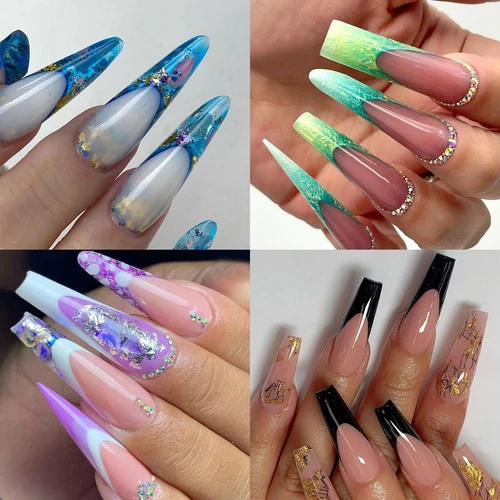 288 Stck./Box Poly Nagel Gel Verlängerung Form Tipps Nail Art Dual schnelle Aufbauformen - Bild 7 von 18