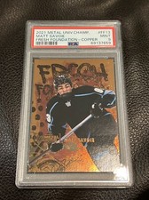 2021 Metal Universe Matt Savoie Fresh Foundations Copper PSA 9 Hockey