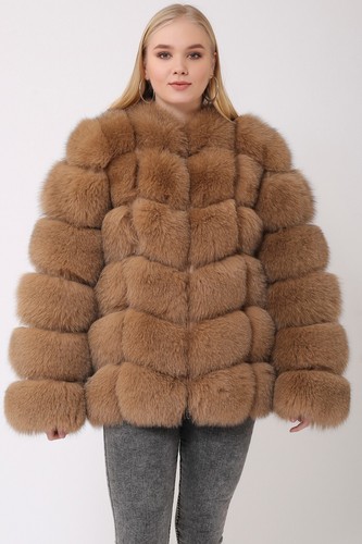 Brown original fox madonna jacket, perfect for those who love classic jackets - Picture 7 of 9