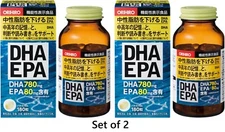 2x ORIHIRO DHA EPA DPA 180 Capsules | Fish Oil & Omega-3 Support | Made in Japan