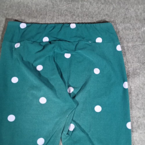 Lularoe Leggings Womens Tall Curvy Green Polka Dot Comfy Causal - Picture 11 of 13