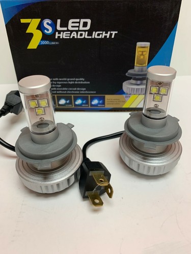 H4 3S CAR LED HEADLIGHT 30W 3000LM Retrfit Stock Replacement Xenon H4 NEW - Picture 2 of 7