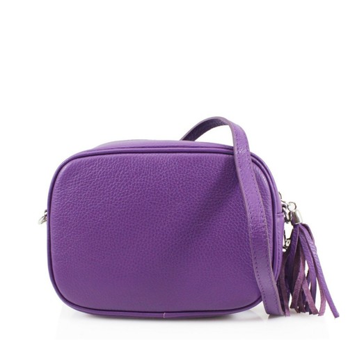 Women Ladies Real leather Handbag Tassel Zip Cross Body Bag Shoulder Bag New UK - Picture 4 of 41