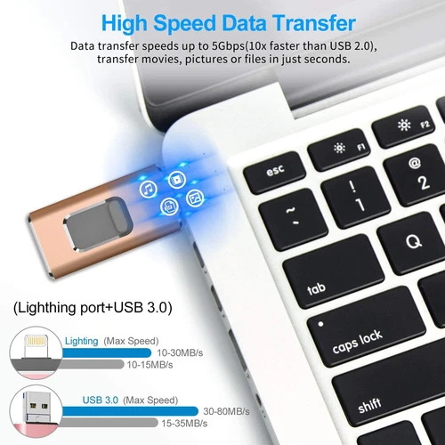 2TB 1TB 4 in 1 USB 3.0 Flash Drive Speicherstick für iPhone Samsung Android PC - Bild 5 von 23
